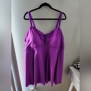 Torrid purple One Piece bathing suit